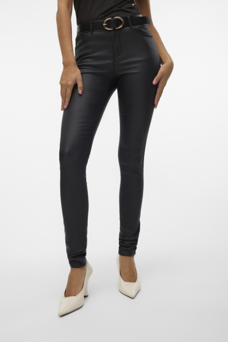 Vero Moda vmseven nw ss smooth coated pants n